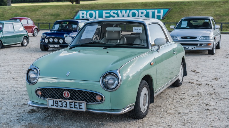 Nissan Figaro at a classic car event
