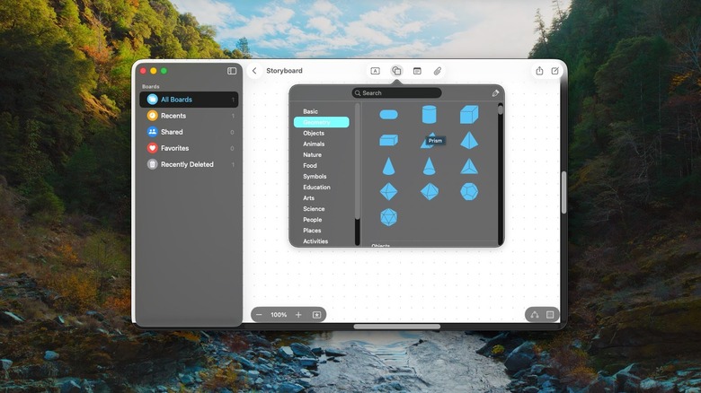 Freeform app on macOS desktop