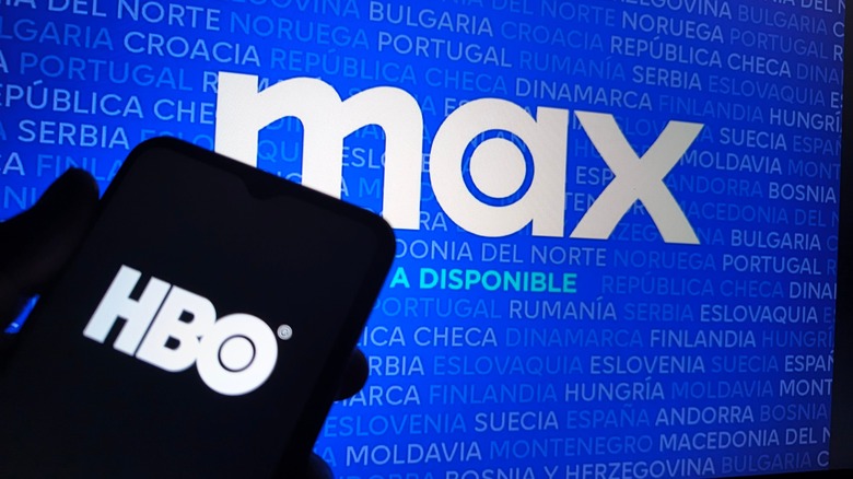 HBO Max on a TV and smart phone