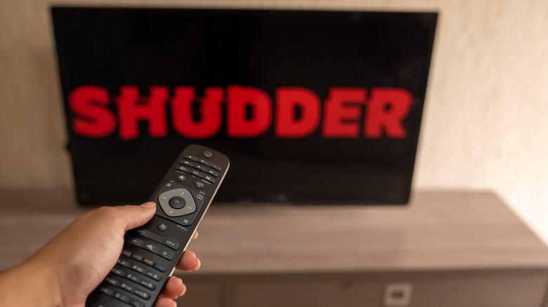 Shudder logo on TV