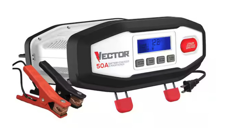 Vector 50 Amp Battery Charger/Maintainer on display
