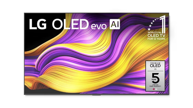 A close up of the LG G5 Smart TV