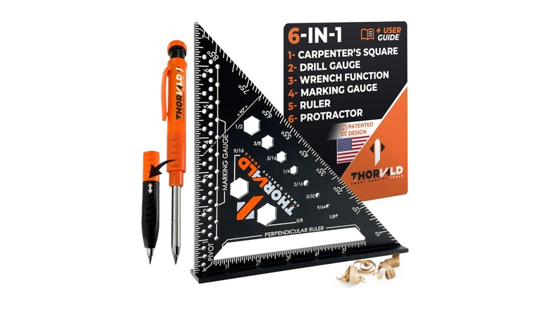 Thorvald 6-in-1 Carpenter Square and Carpenter Pencil Set