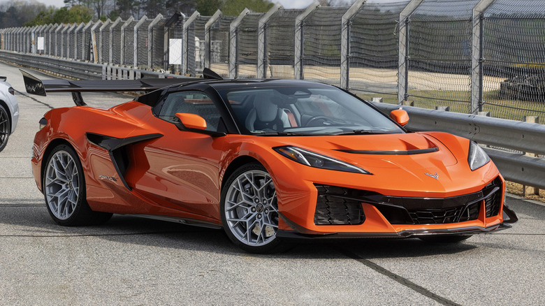 Chevrolet Corvette ZR1X on a race track