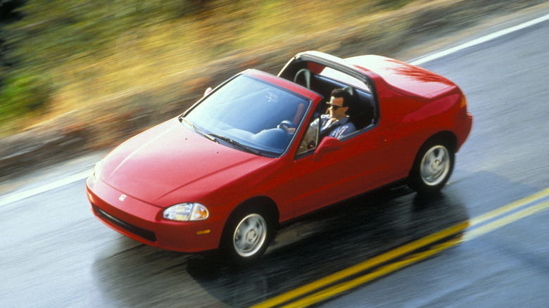 Honda Del Sol at speed