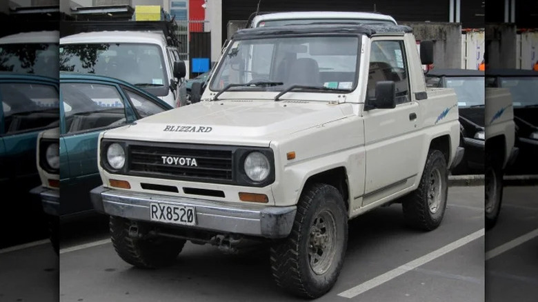 Toyota Blizzard parked in New Zealand