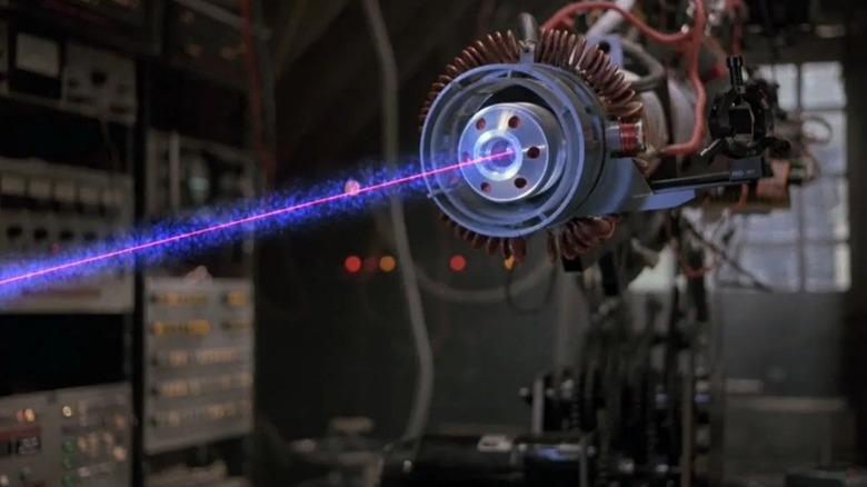 Shrink ray shooting beam