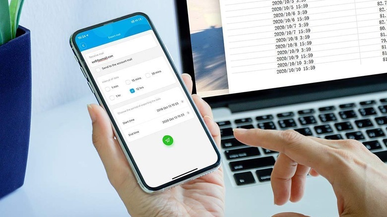 Person using Govee app on a smartphone