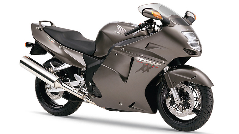 Honda CBR1100XX Super Blackbird on display