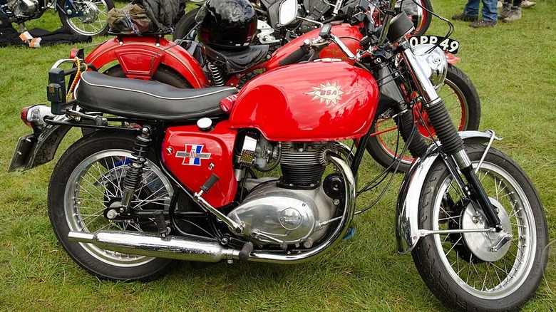 1966 BSA Spitfire Mark III at a motorcycle show