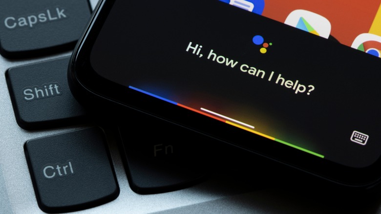Assistant activated on Pixel 4a