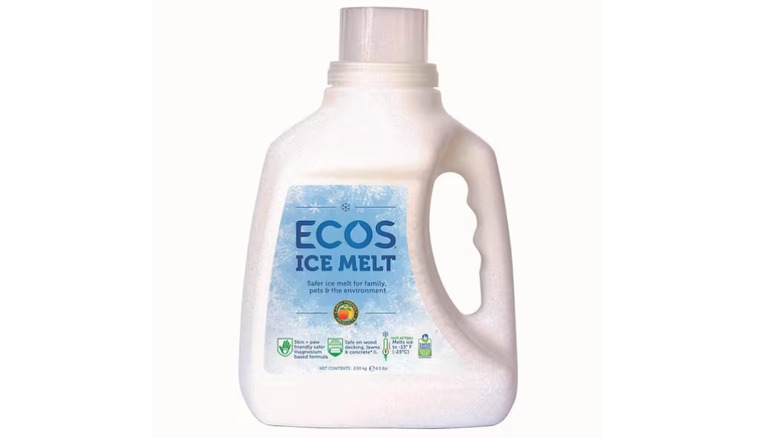 ECOS Pet-Safe Ice Melt Compound on display