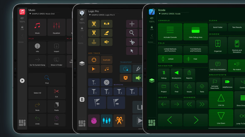 MetaGrid Pro interface across multiple apps