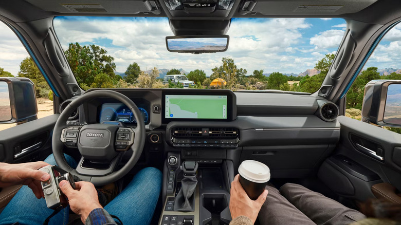 The interior of the new 2026 Land Cruiser, known to the rest of the world as the Prado