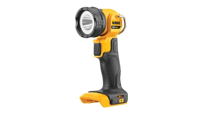 LED flashlight with wide base