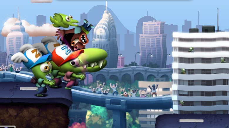 cropped screenshot of Zombie Tsunami gameplay