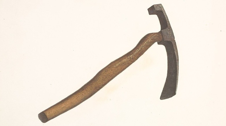 Illustration of an adze