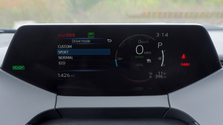 Toyota Prius driver display