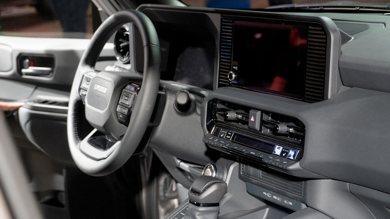 2024 Toyota Land Cruiser dash and steering wheel
