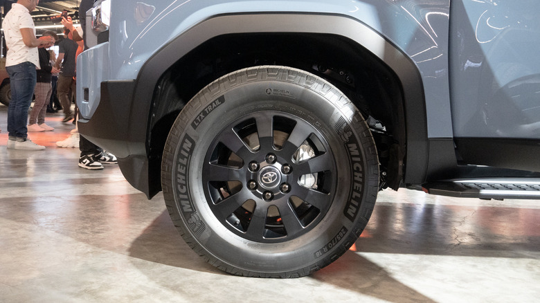 2024 Toyota Land Cruiser front Michelin LTX Trail tire