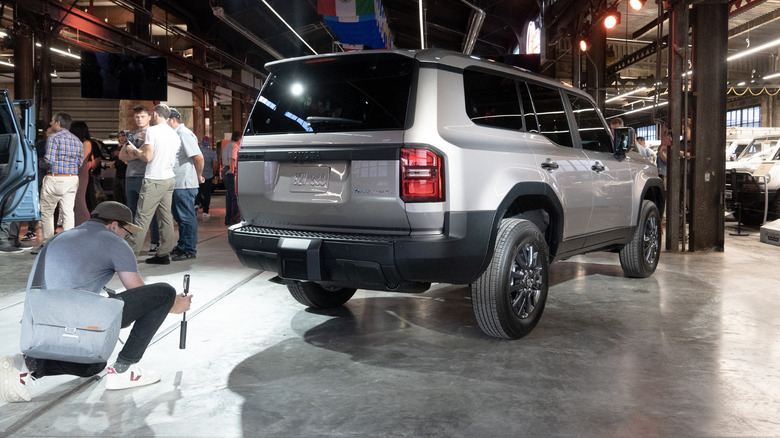 2024 Toyota Land Cruiser debut rear three quarters