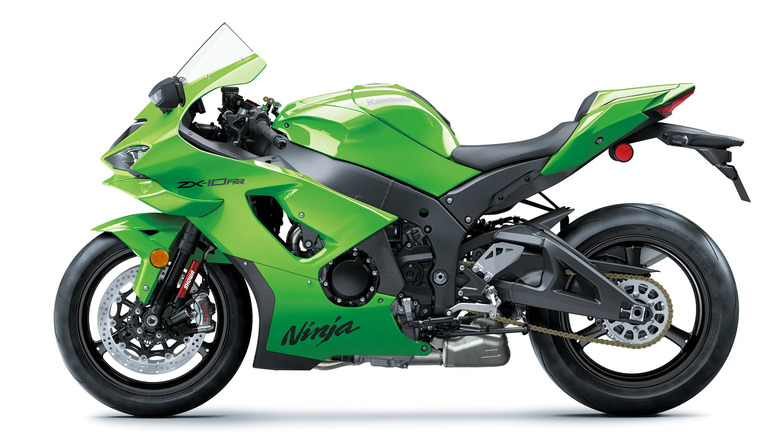 New 2026 Kawasaki ZX-10RR sportbike side profile
