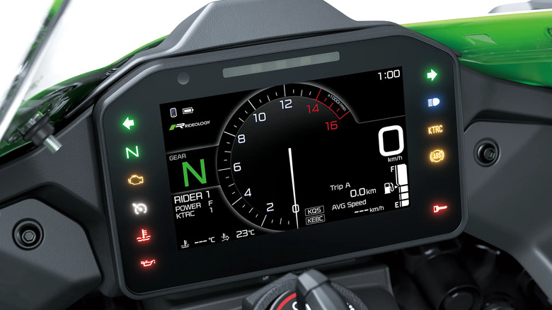 2026 Kawasaki ZX-10R new rider display screen