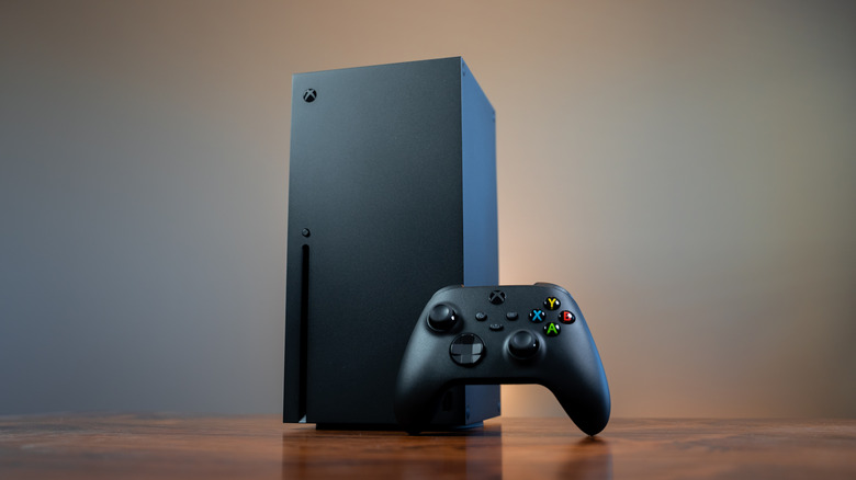 Xbox Series X on a table