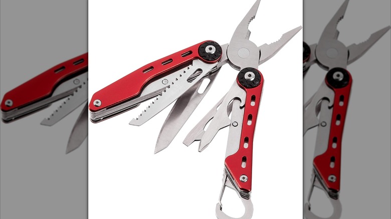 A stock image of an Amazon Basics multitool.