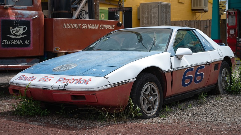 abandoned Pontiac Fiero