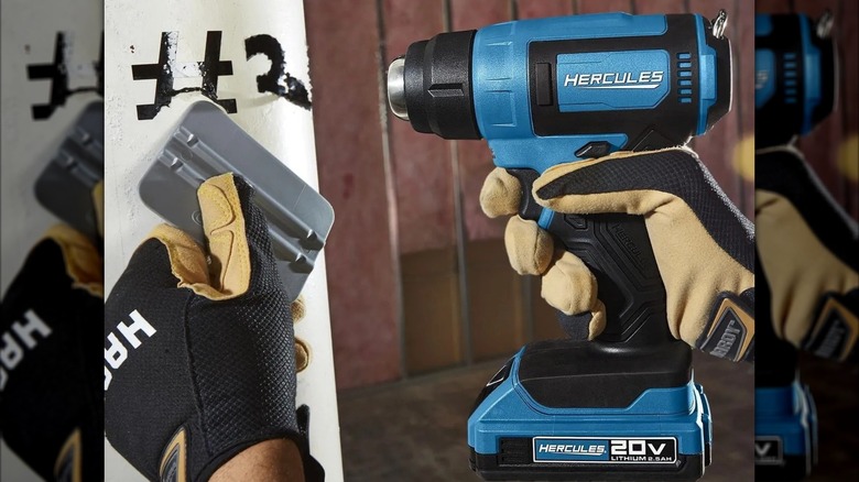 The Harbor Freight Hercules 20V cordless heat gun.