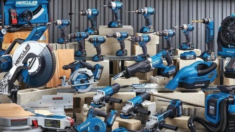 A selection of Hercules power tools from Harbor Freight