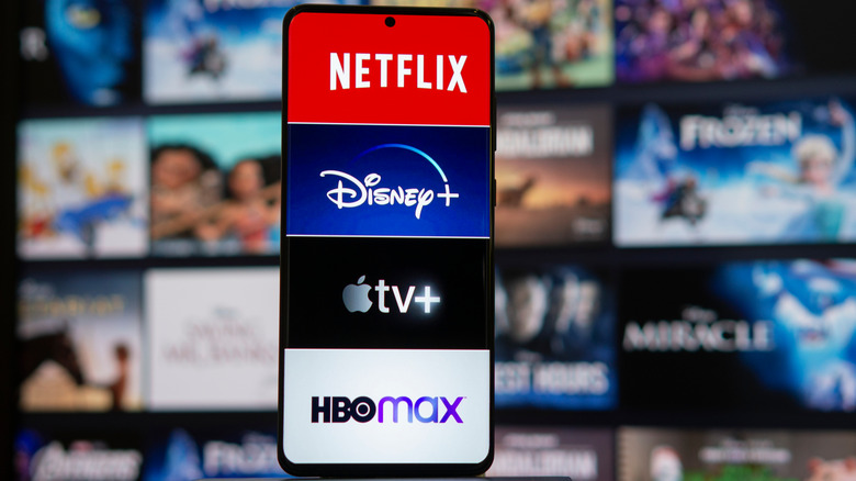 Multiple streaming services on smartphone