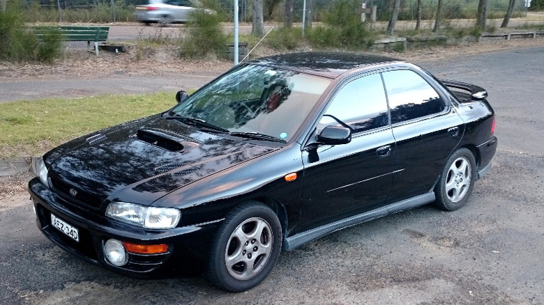 Subaru Impreza WRX (GC8) at roadside