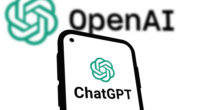 ChatGPT logo on a phone