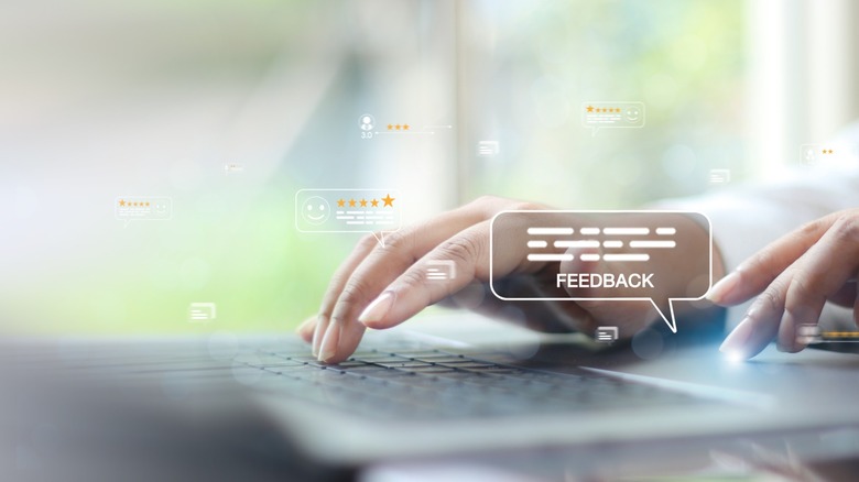 Sorting through user feedback to form an opinion.