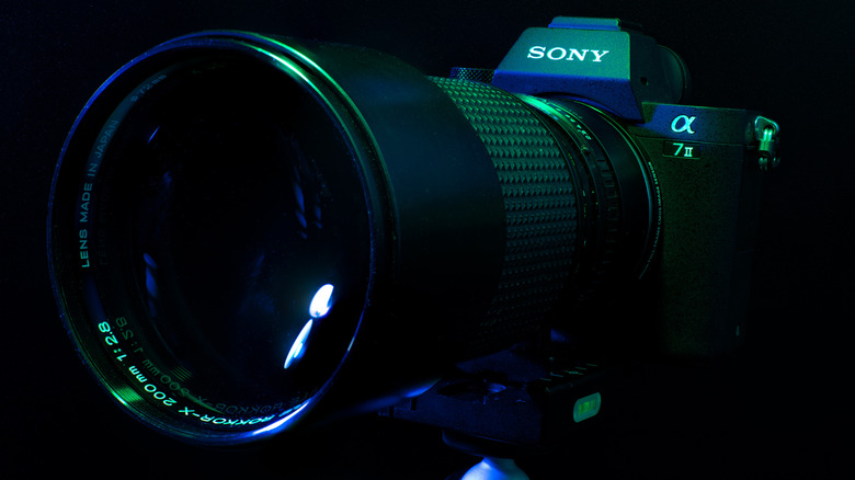 Sony Alpha A7 II camera with 200mm lens