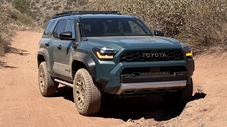 Toyota 4Runner Trailhunter parked on an off-road trail