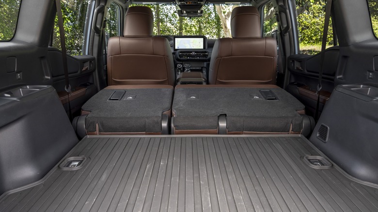 Toyota Land Cruiser cargo area from rear