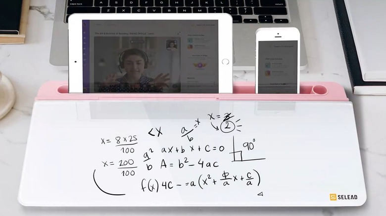 Whiteboard wireless charger and storage