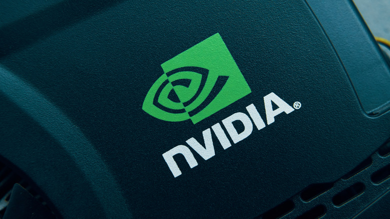 The Nvidia shield TV box with a green logo