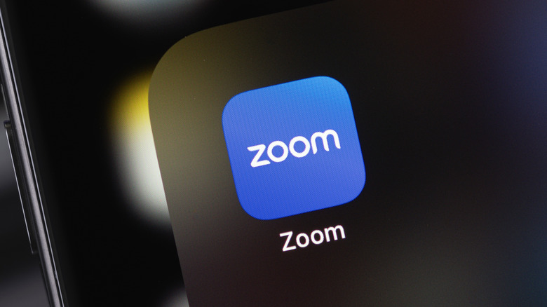 Zoom app icon on iPhone