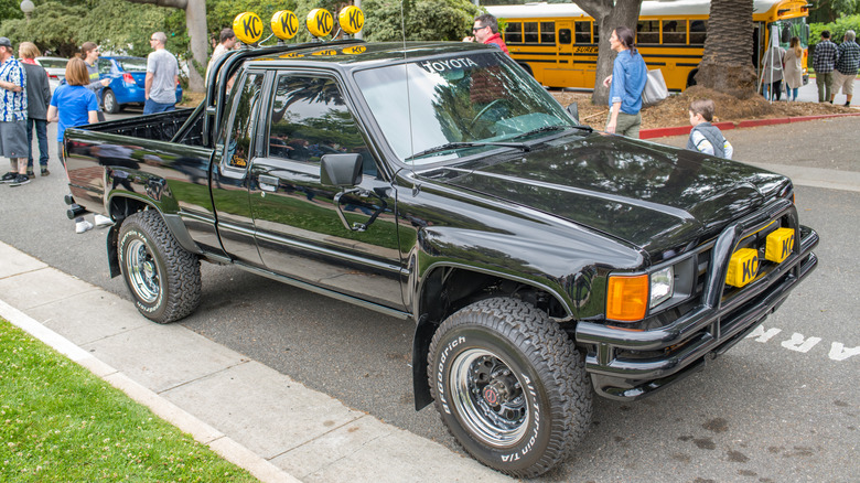 A replica of Marty McFly's Toyota pickup