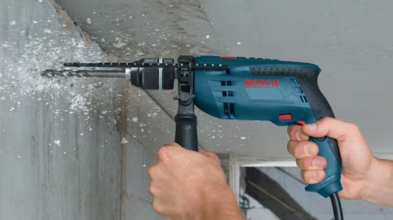 Bosch Hammer Drill in concrete