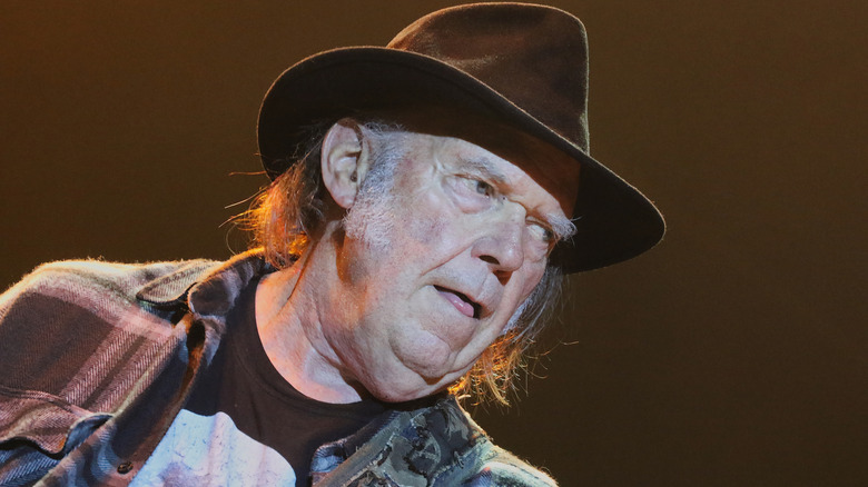 Neil Young smiling