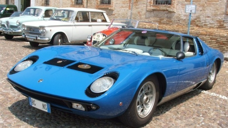 a 1968 Miura P400 S