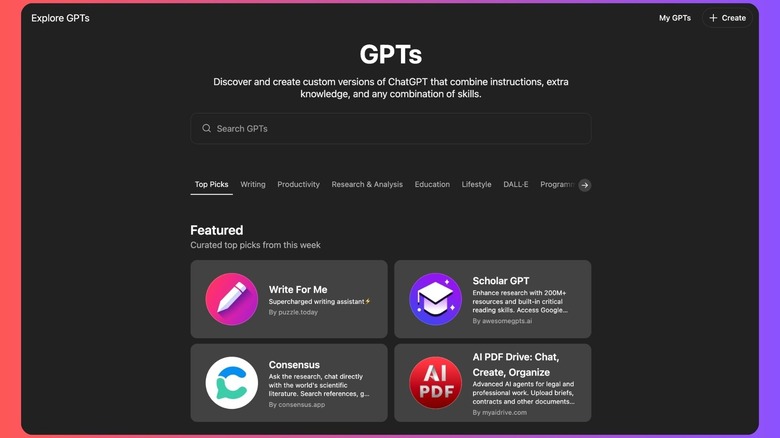 GPT Store for ChatGPT.