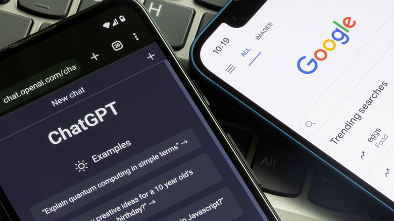 ChatGPT opened on phone