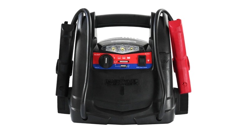 Duralast DL-800 jump starter on white background