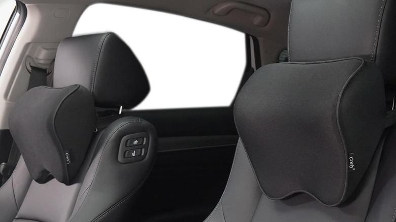 Crofy car neck pillow installed on car seats